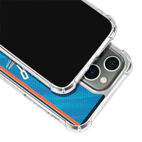 NBA Oklahoma City Thunder Blue Jersey iPhone 15 Pro Clear Case